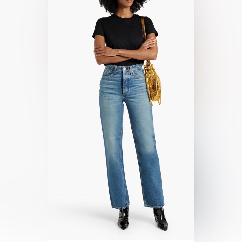 Rag and Bone high-rise straight-leg jeans
